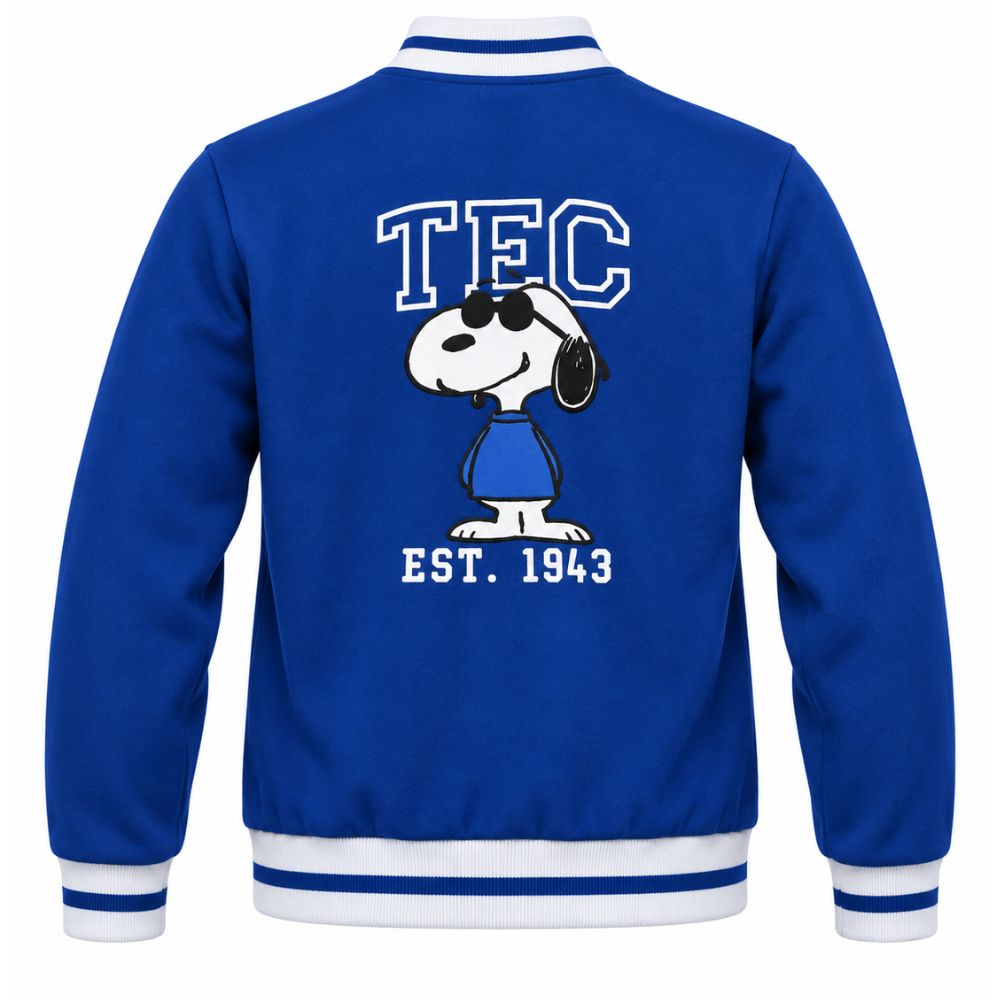Chamarra Universitaria Peanut TEC Azul, Unisex