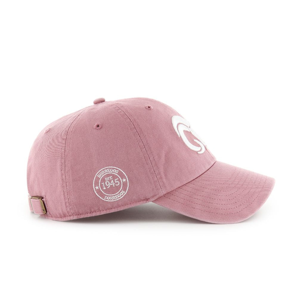Gorra G47 Clean Up BORREGOS Rosa Palo