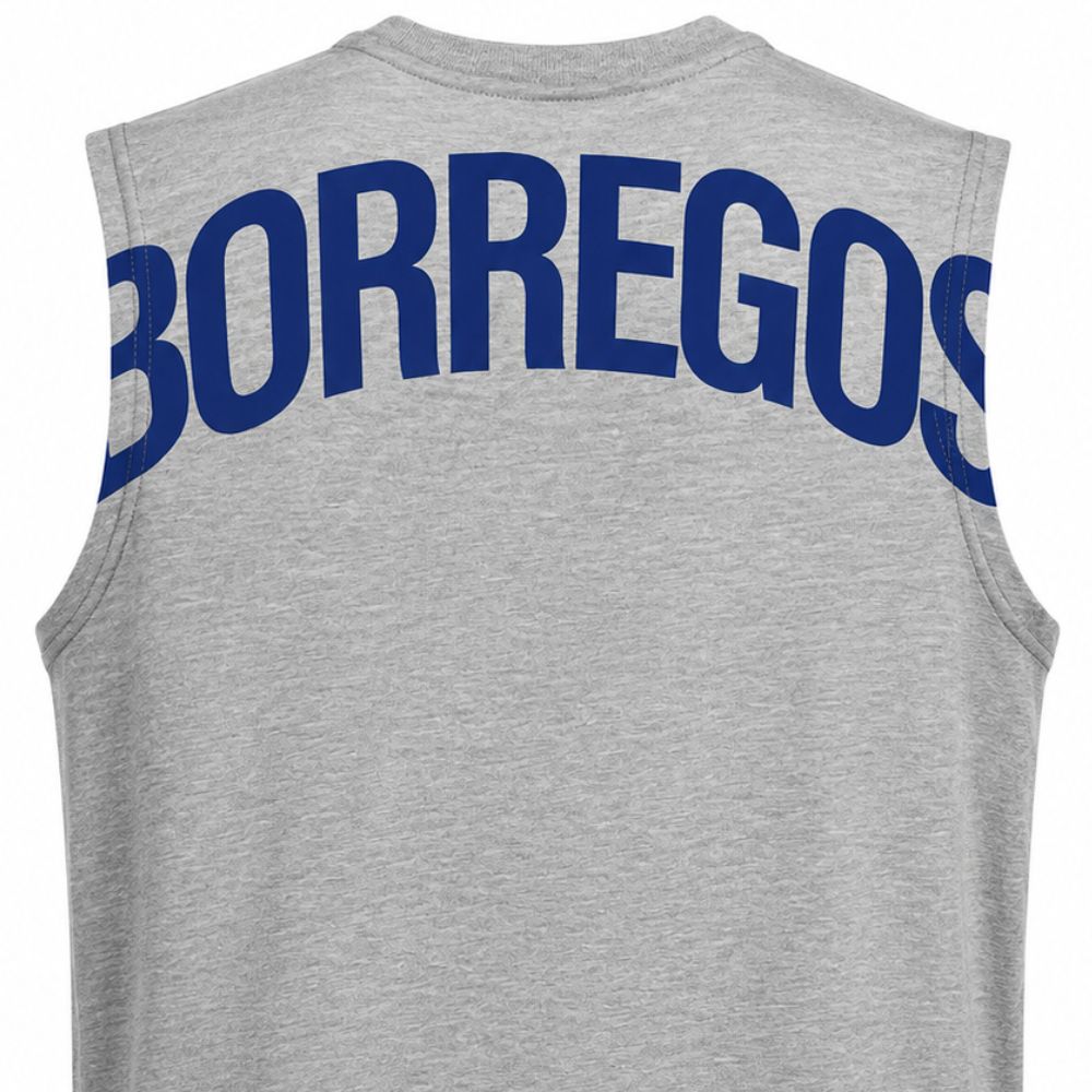 Tank Casual GYM BORREGOS Gris, Unisex