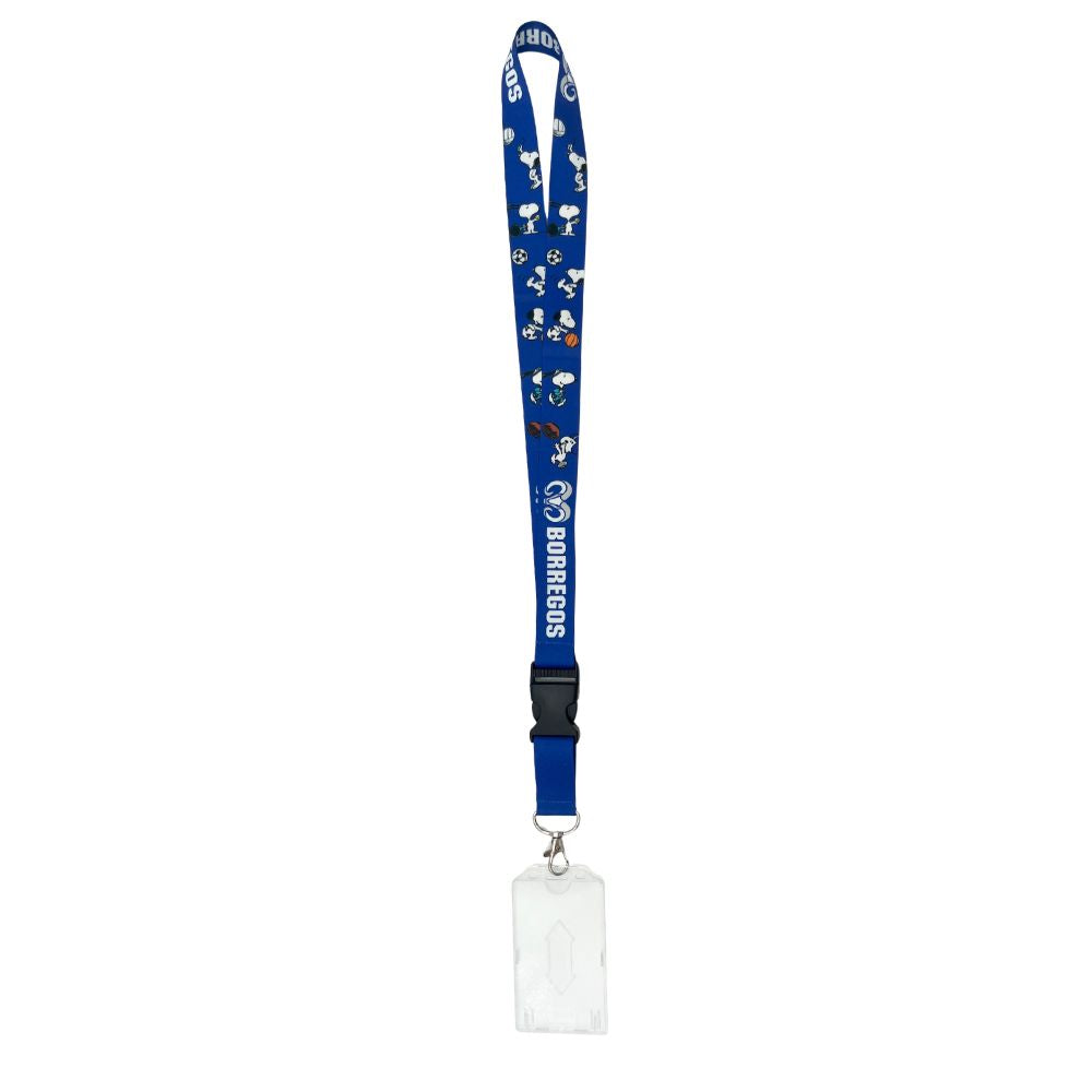 Portagafete Peanuts Snoopy B2S25 BORREGOS, Azul