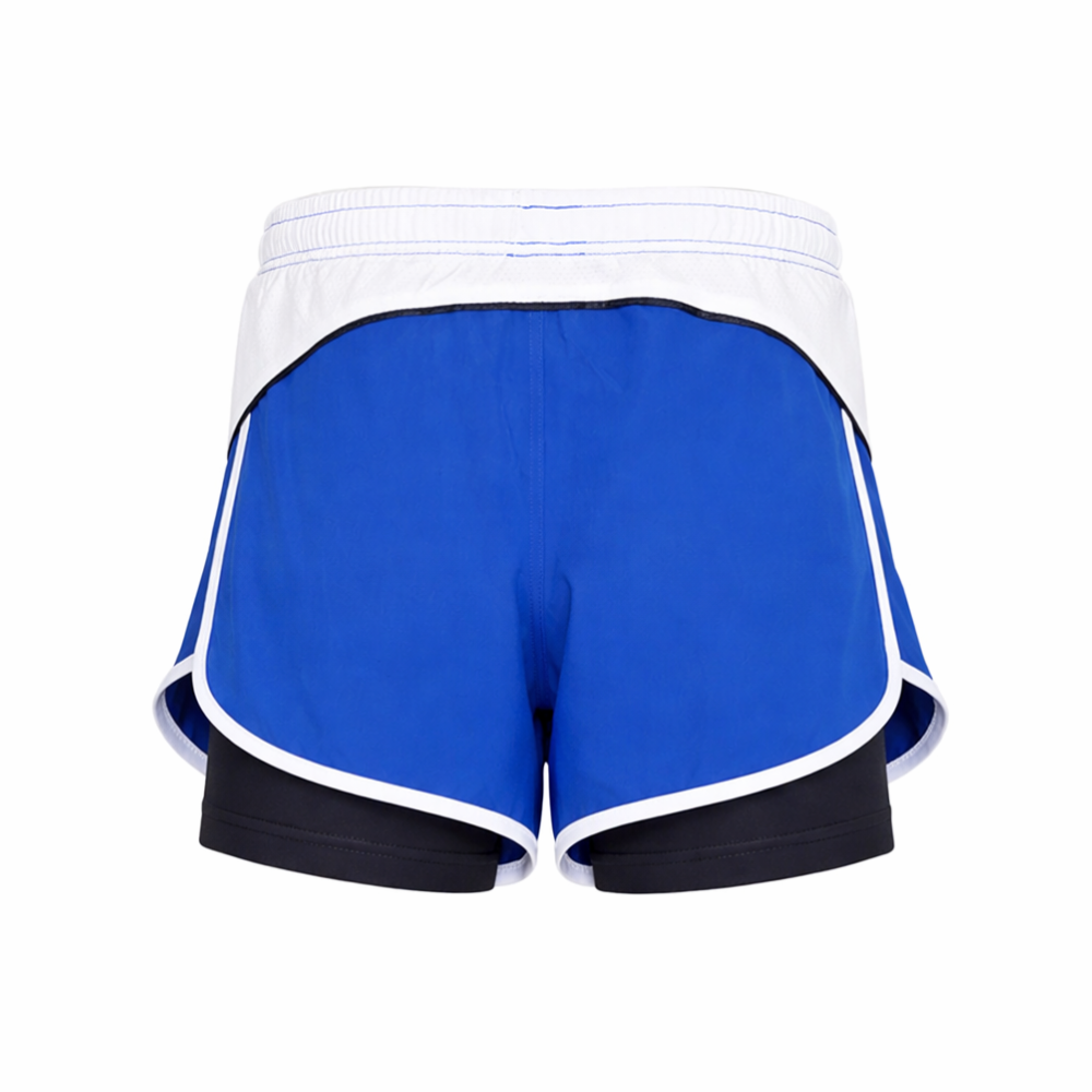 Short Deportivo Uniforme HPIS Azul/Blanco Mujer
