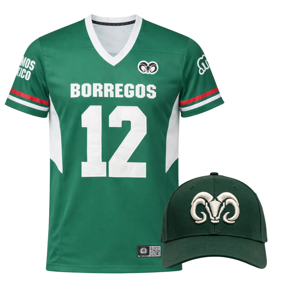 (PREVENTA) Kit True Fan: Game Day Jersey Borregos Verde + Gorra Borregos Verde