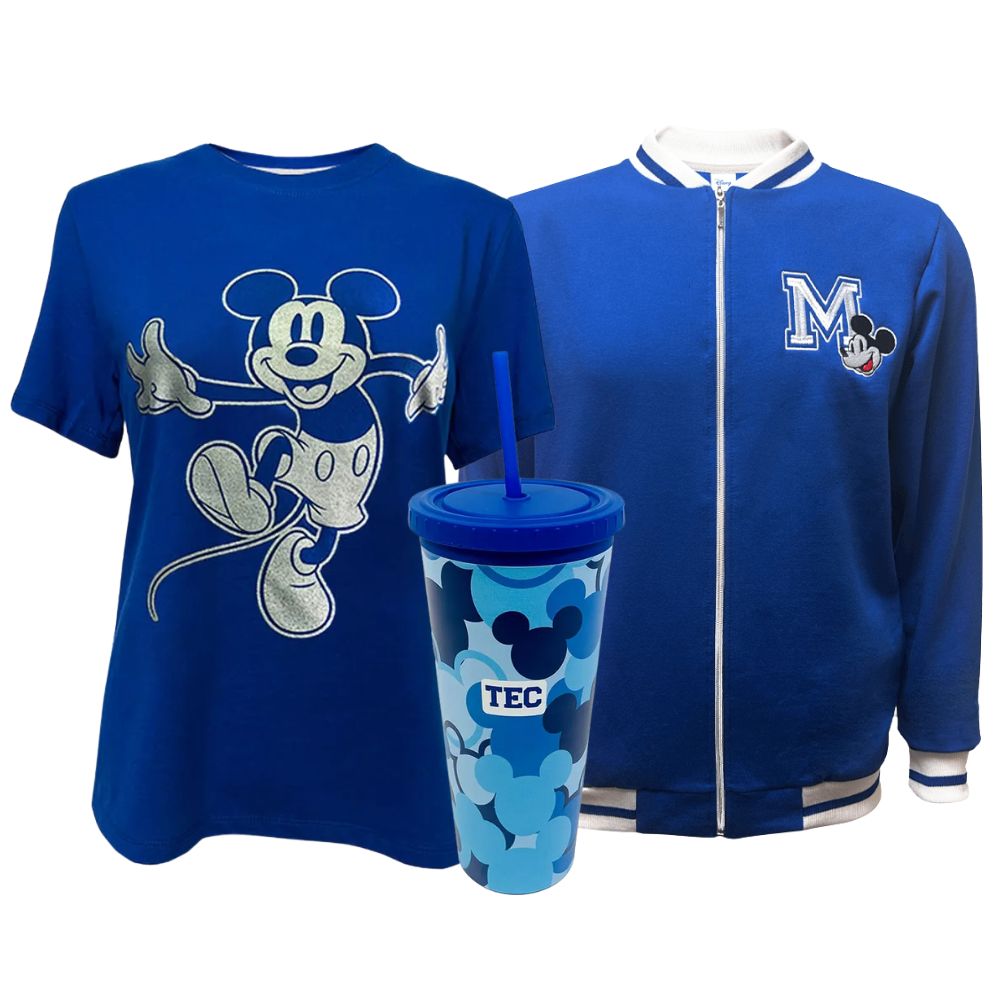 Kit Mickey Mouse Chamarra Playera y Termo, Mujer