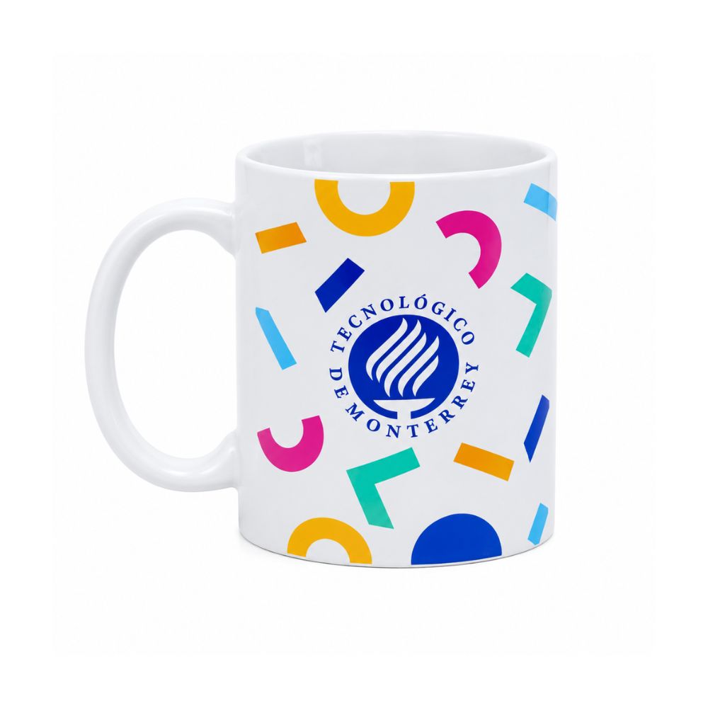 Taza Cerámica Tecnológico de Monterrey 50 Aniversario Ciudad de México, Blanco