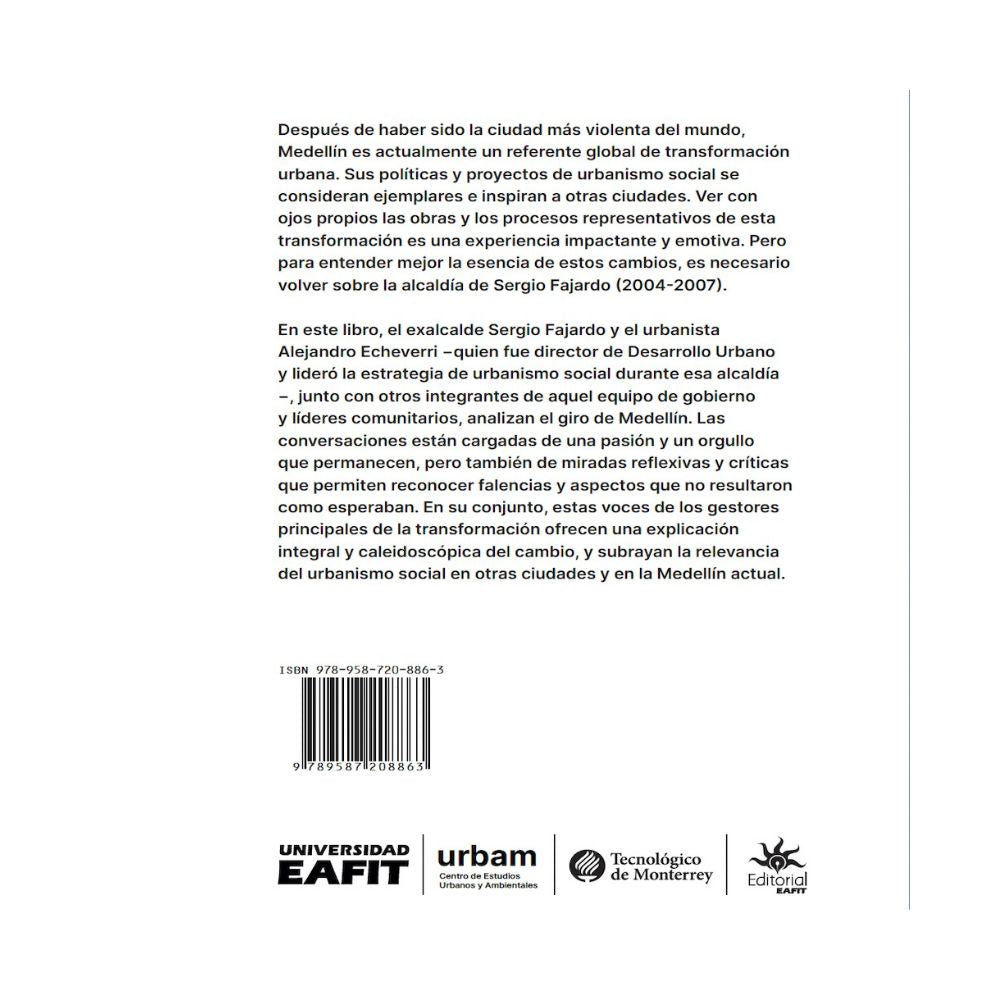 Libro Ciudad sin muros. Relatos del urbanismo social en Medellín
