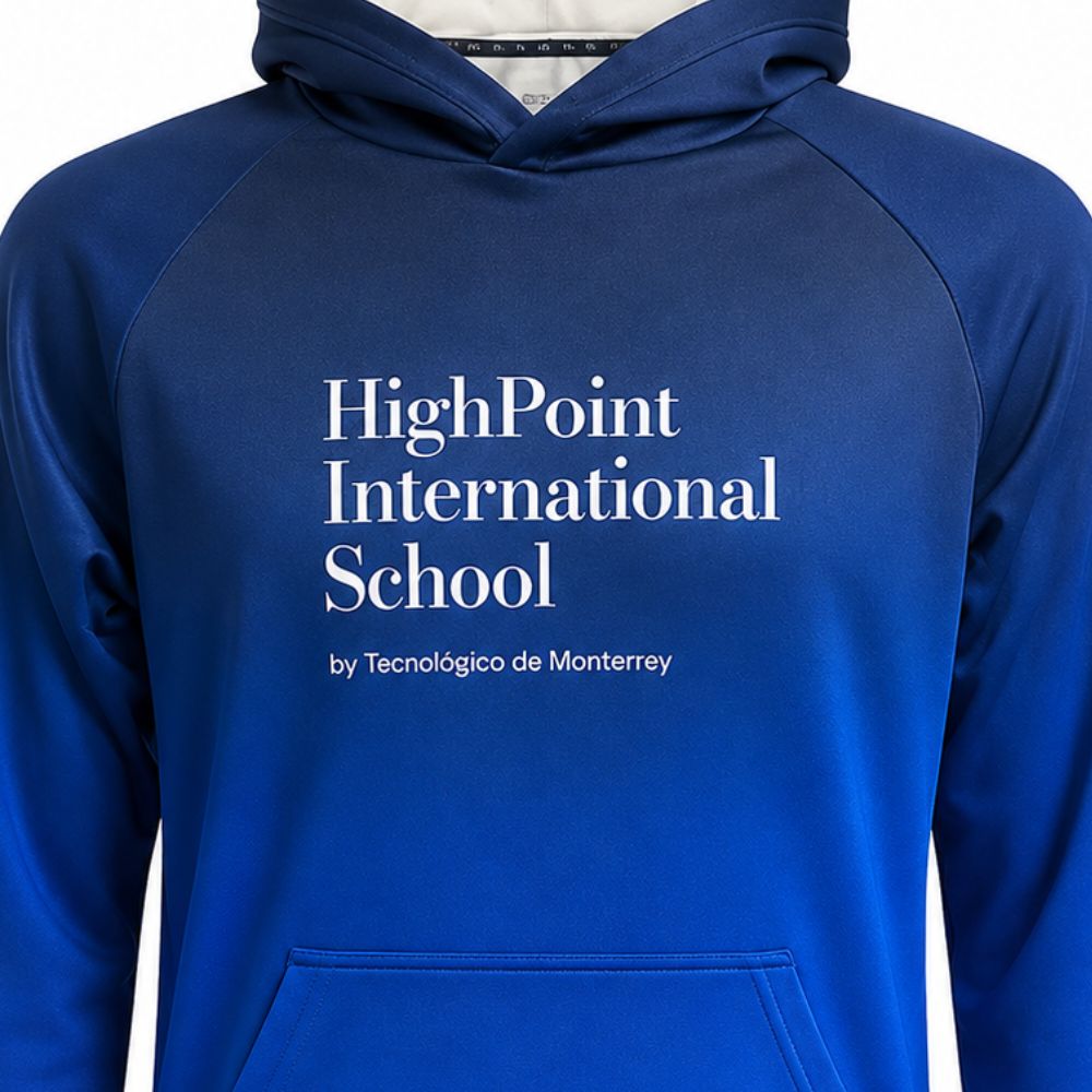Sudadera Poliéster Básica HPIS Degradada Marino/Azul, Unisex