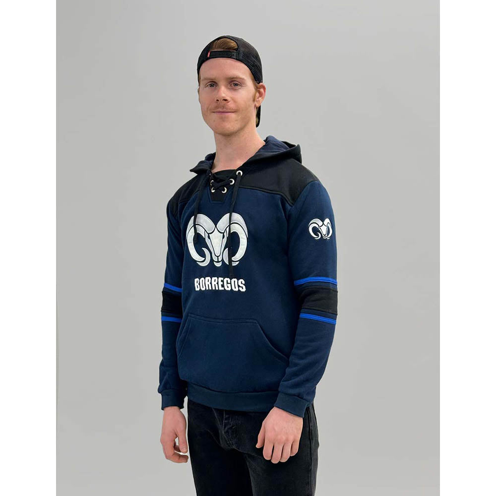 Sudadera Vintage BORREGOS Unisex Azul/Negro