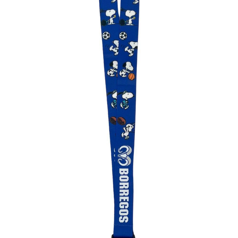 Portagafete Peanuts Snoopy B2S25 BORREGOS, Azul