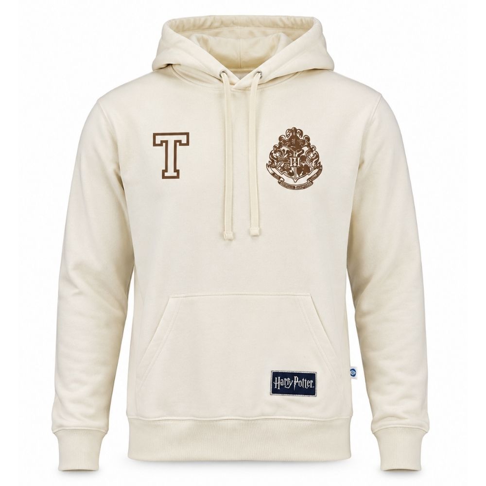 Sudadera Harry Potter Hogwarts Carta TEC Hueso, Unisex