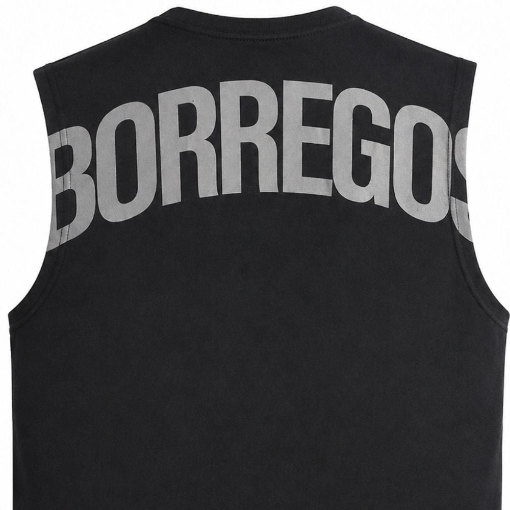 Tank Casual GYM BORREGOS Negro, Unisex