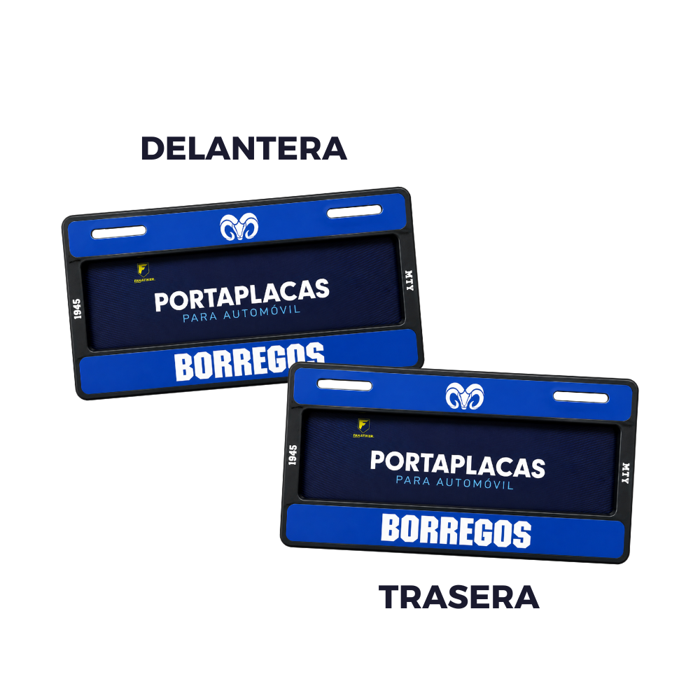 Portaplacas BORREGOS Azul