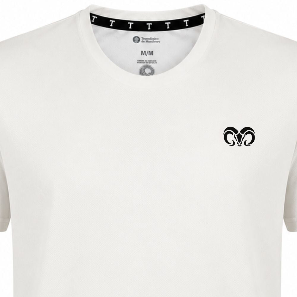 Playera Deportiva Running PRO BORREGOS Unisex, Blanco
