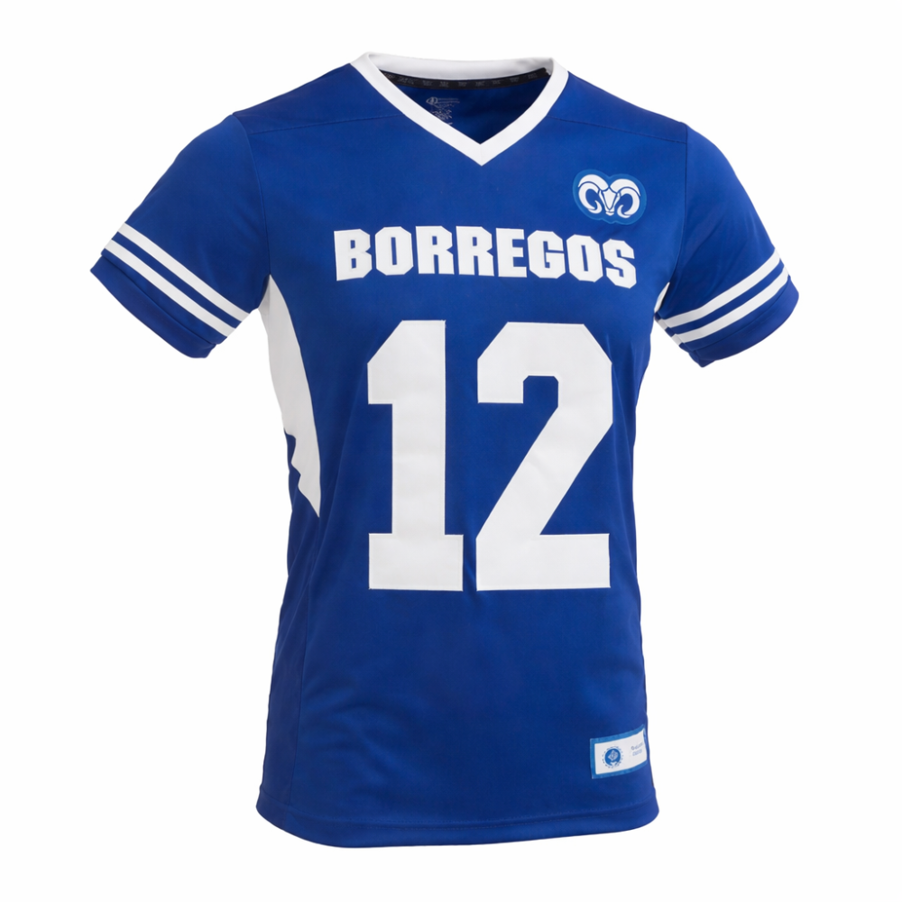 Jersey Oficial Borregos Local Con Número para Caballero Azul