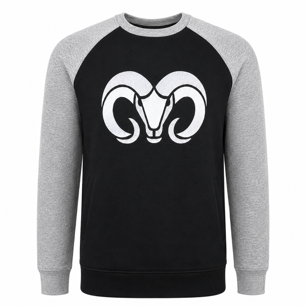 Sudadera Vintage PO BORREGOS Negro/Gris, Unisex