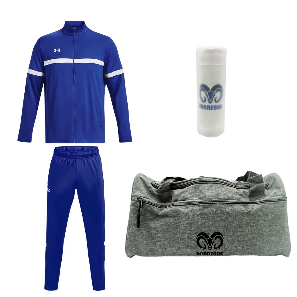 Kit Gym Under Armour Hombre Azul + Maleta + Toalla