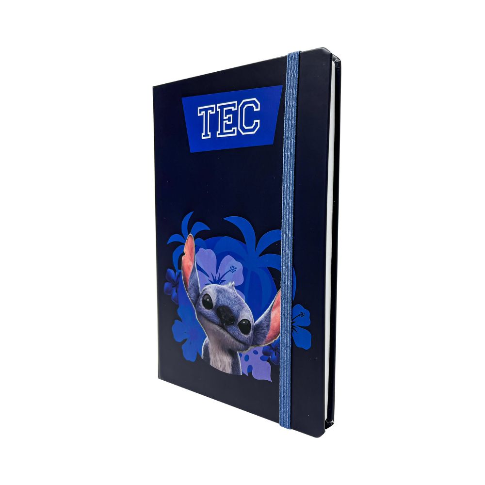 Libreta Disney Stitch LA TEC, Azul Marino