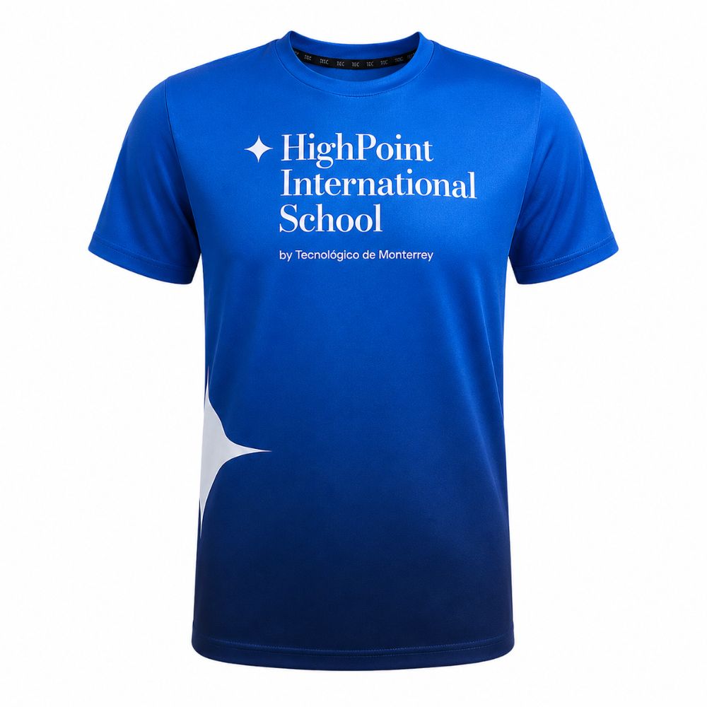Playera Deportiva MC HPIS Azul, Hombre