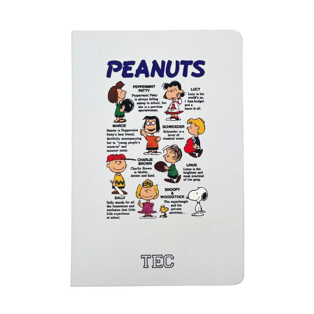 Libreta Peanuts Snoopy B2S25 TEC, Blanco