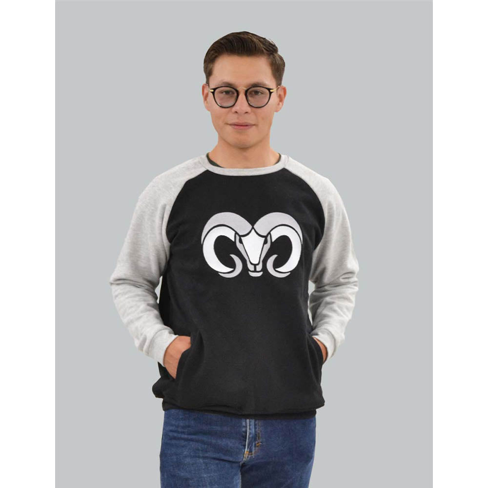 Sudadera Vintage PO BORREGOS negro/gris