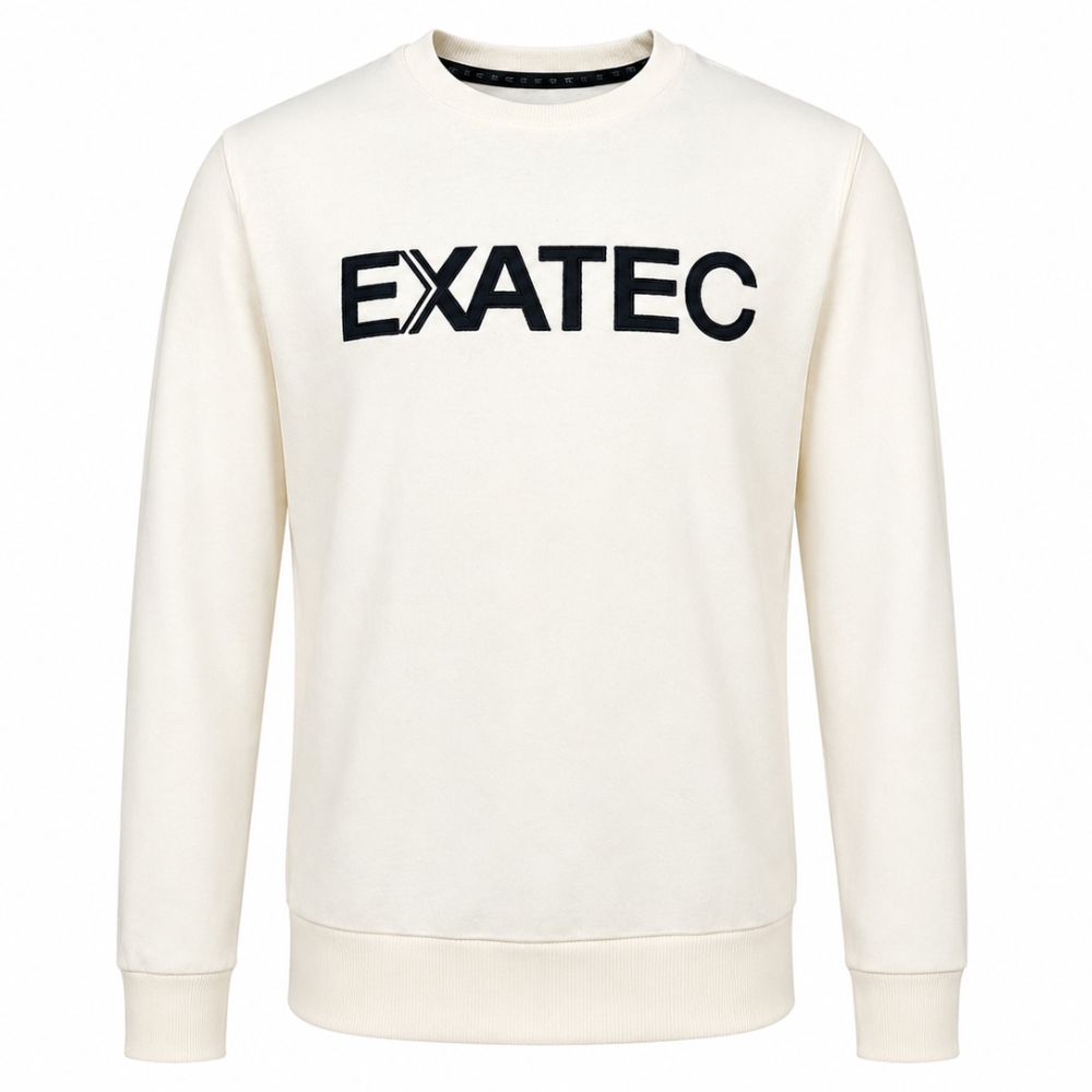 Sudadera Crewneck EXATEC Hueso, Unisex