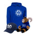 Kit Ready For TEC Sudadera Essential ANTORCHA Azul + Teus Hoodie + Gorra Borregos
