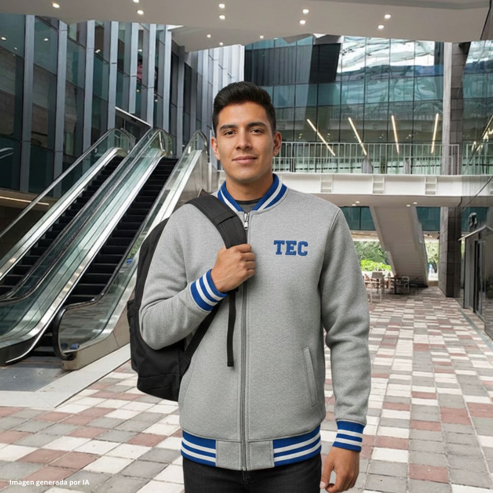 Chamarra Zipper Completo Peanuts TEC Gris