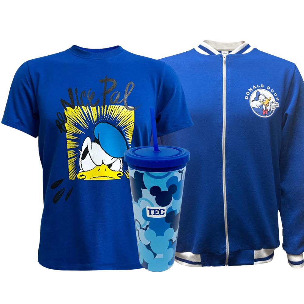 Kit Donald Chamarra Playera y Termo, Hombre