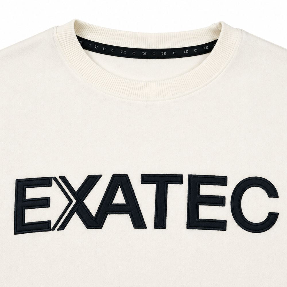 Sudadera Crewneck EXATEC Hueso, Unisex