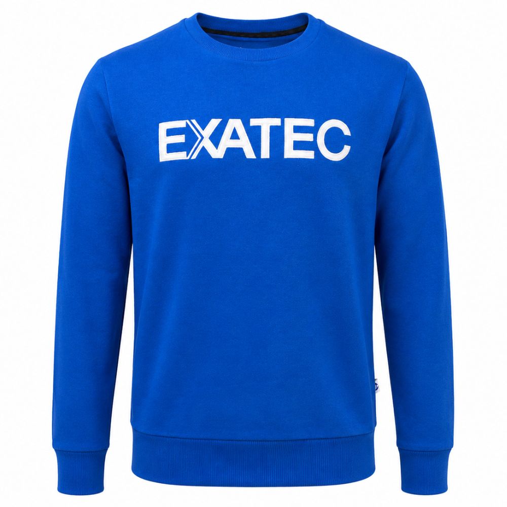 Sudadera Crewneck EXATEC, Azul Rey