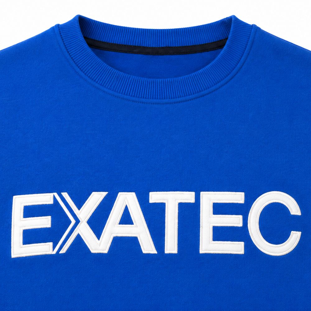 Sudadera Crewneck EXATEC, Azul Rey