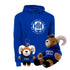 Kit Ready For TEC Sudadera Essential ANTORCHA Azul + Teus Hoodie + Teus Mini Llavero