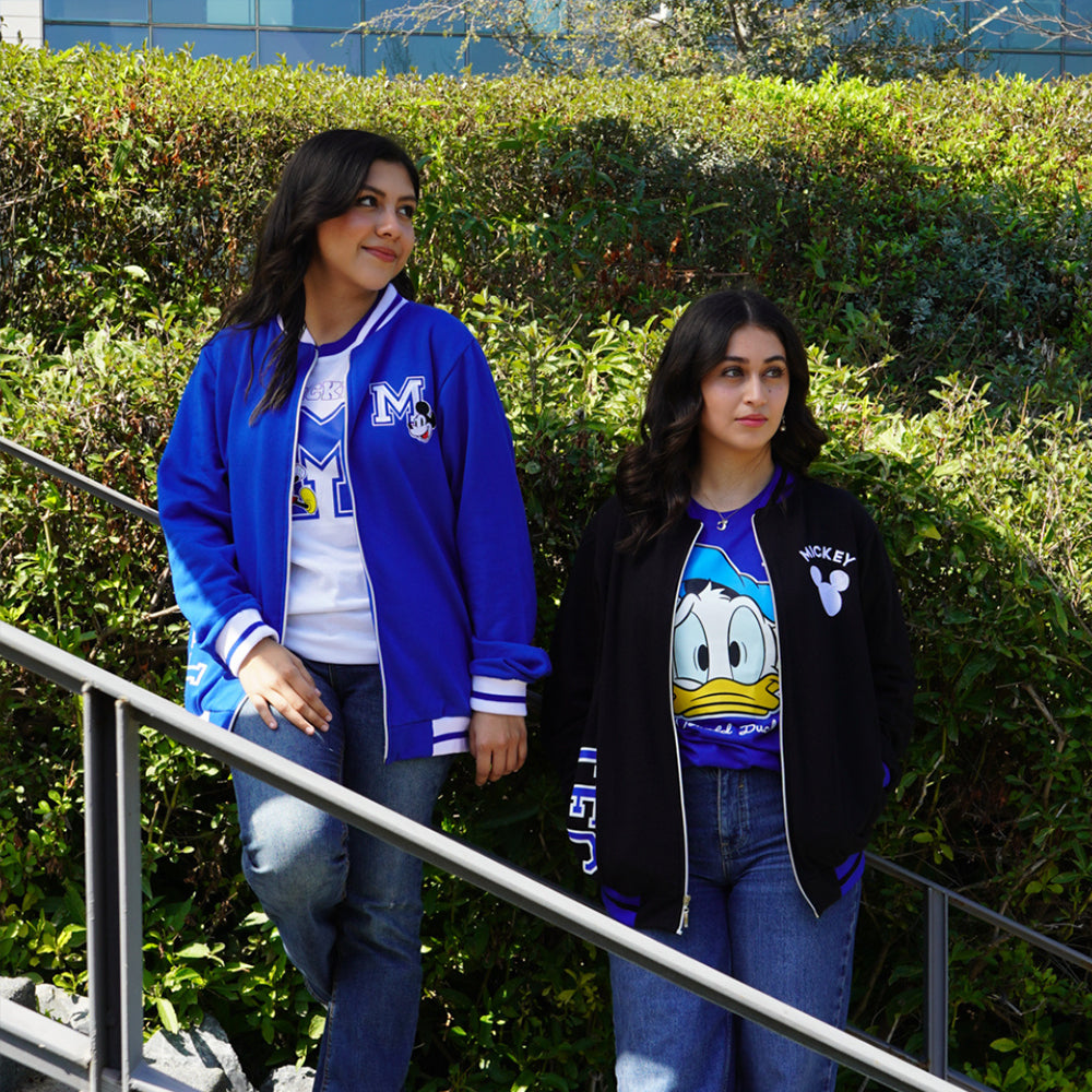 Chamarra Universitaria Básica Disney Mickey TEC Negro