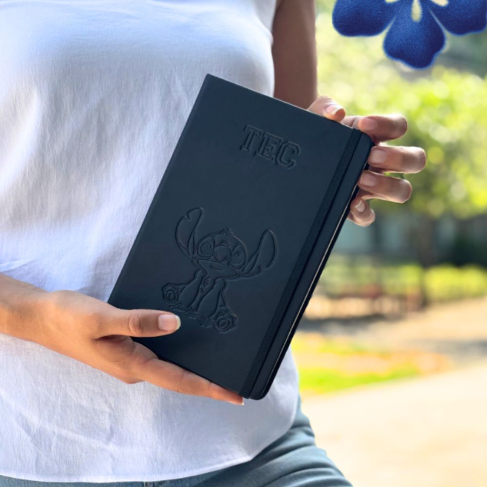 Libreta Disney Stitch TEC, Negra