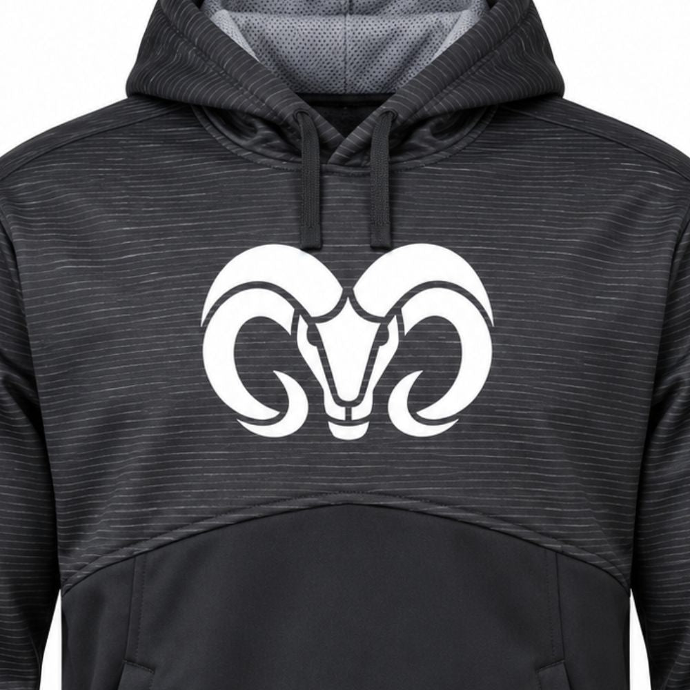 Sudadera Poliéster Básica BORREGOS Negro, Unisex