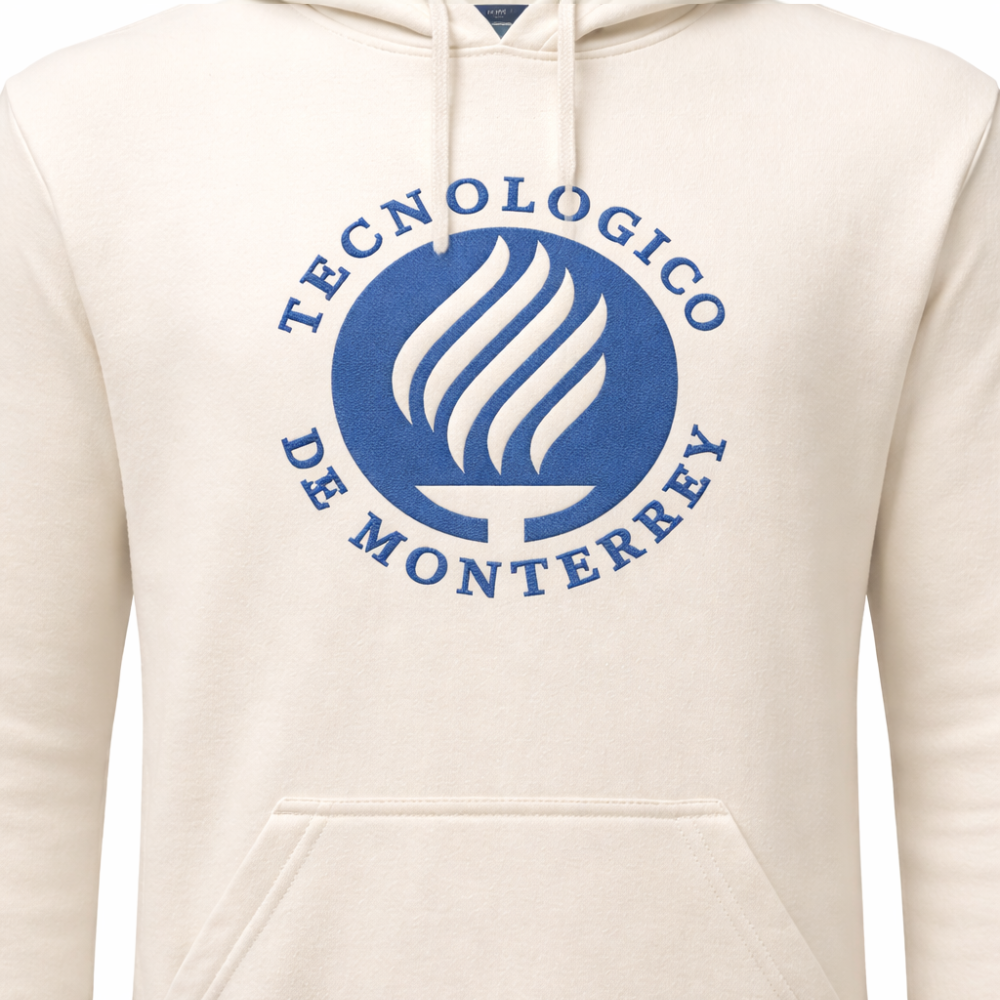 Sudadera Essential Tecnológico de Monterrey Hueso, Unisex