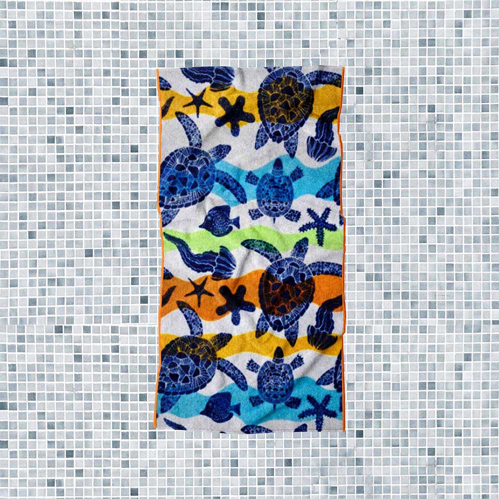 Toalla Grande Premium Para Baño Playa Tortugas 75 x 147 cm