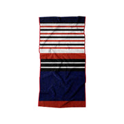 Toalla Grande Premium Para Baño Rayado Azul Marino 75 x 147 cm