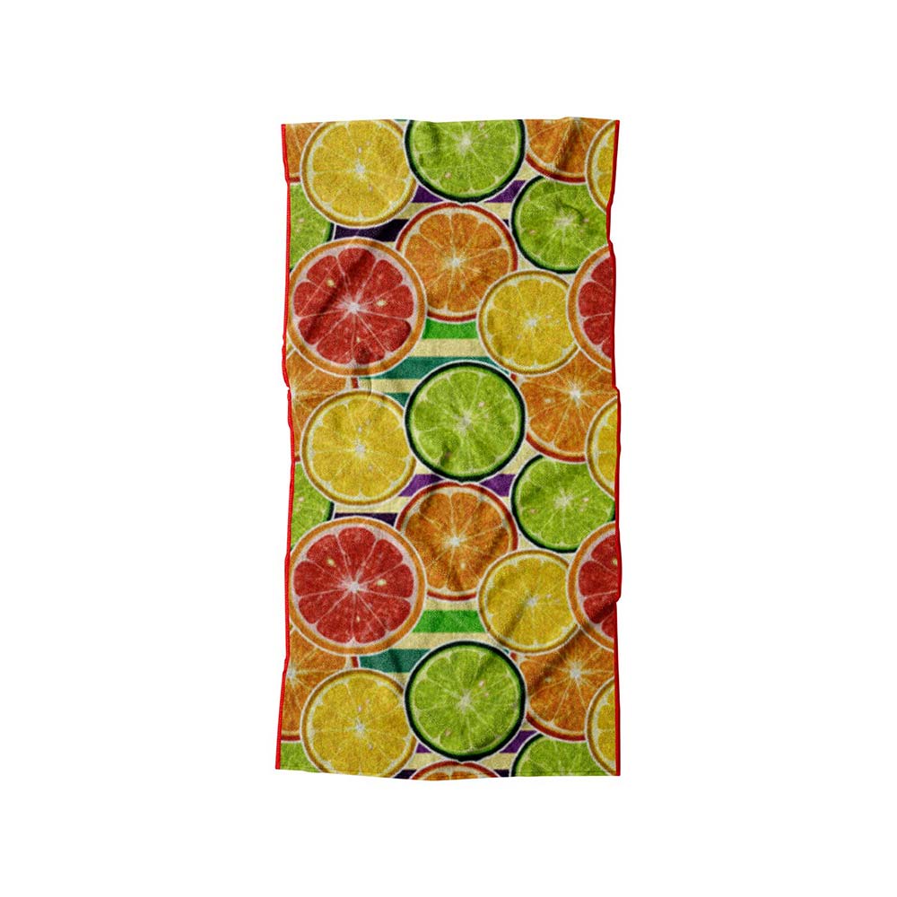 Toalla Grande Premium Para Baño Cítricos 75 x 147 cm