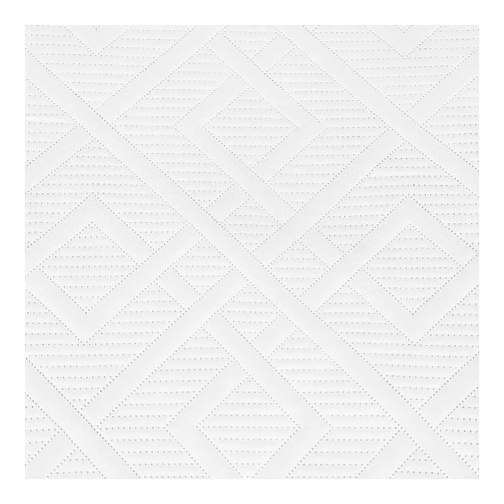 Colcha Diamante Matrimonial Blanco 1.90 x 2.25 mts