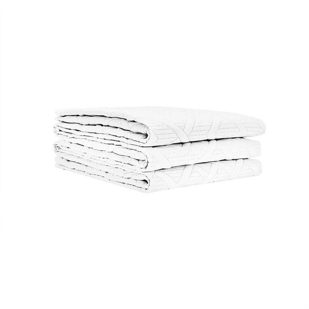 Colcha Diamante Matrimonial Blanco 1.90 x 2.25 mts