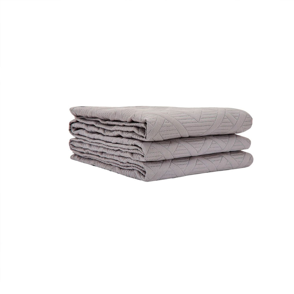 Colcha Diamante Matrimonial Gris 1.90 x 2.25 mts