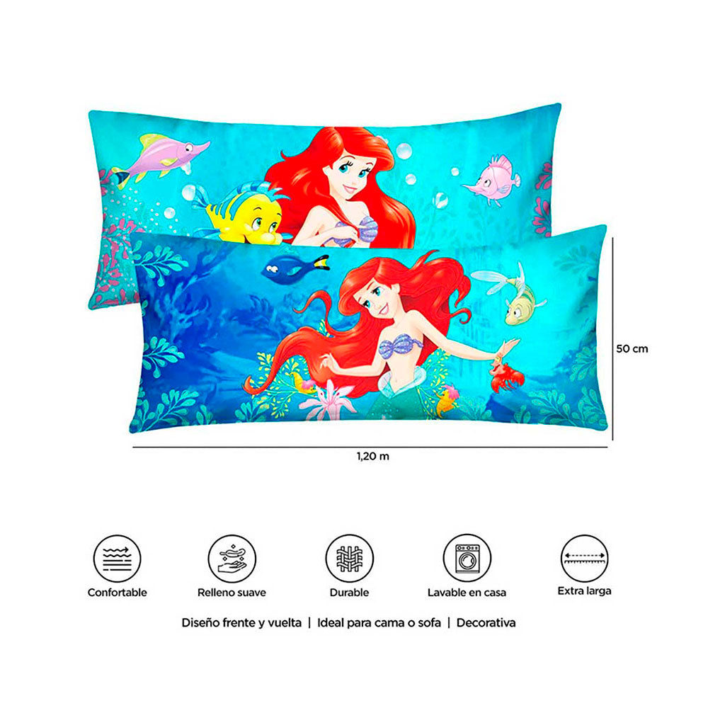 Almohada Súper jumbo 1.20 x .50 mts Sirenita