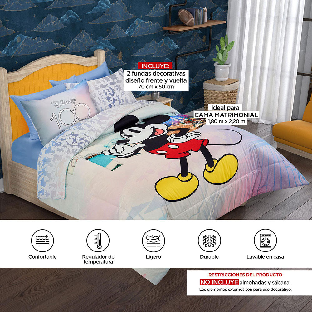 Edredón Down Disney 100 Matrimonial 1.80 x 2.20 mts