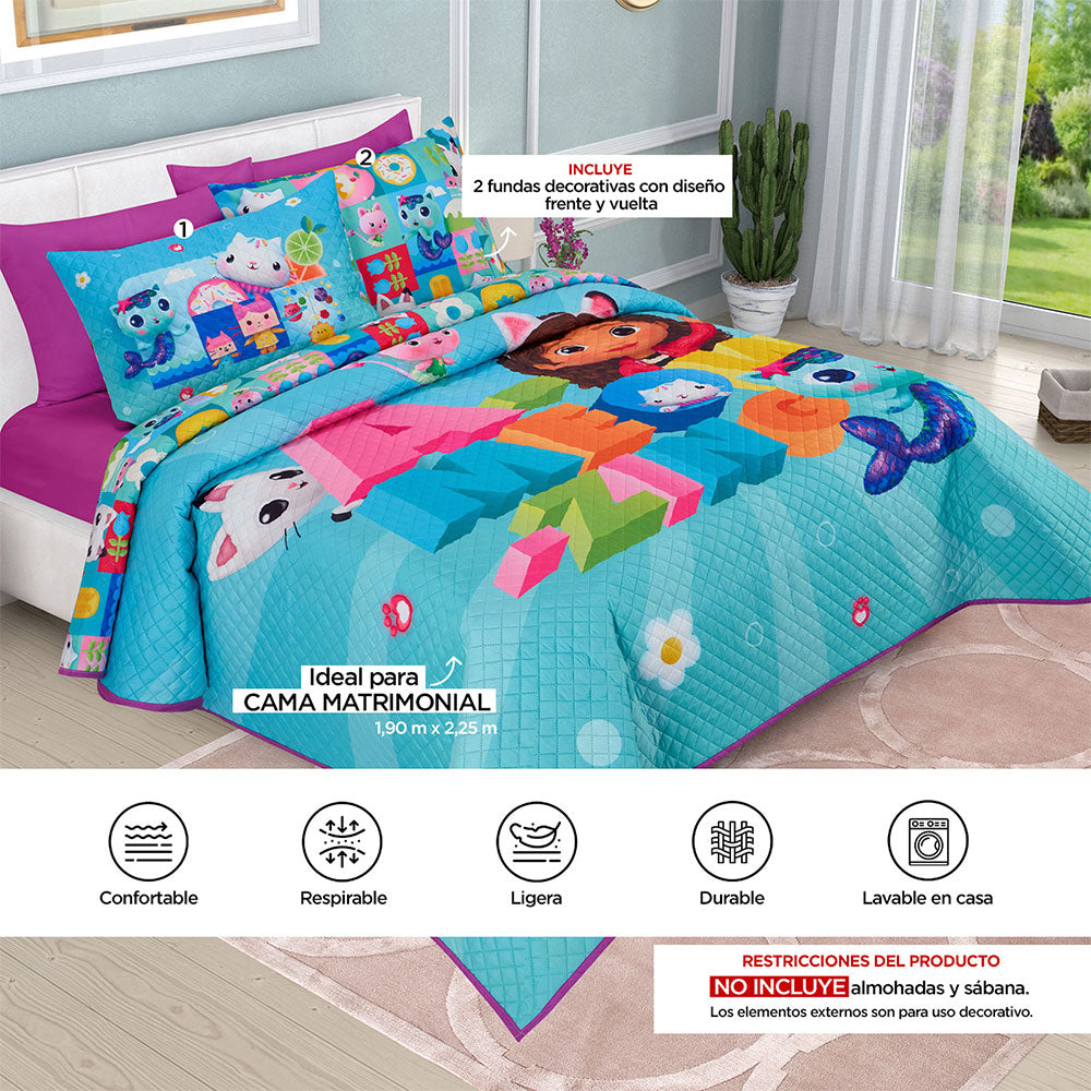 Edrecolcha Matrimonial 1.90 x 2.25 mts. Gabby