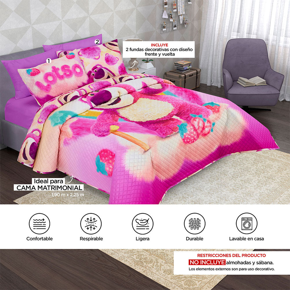 Edrecolcha Matrimonial 1.90 x 2.25 mts. Lotso Toy Story
