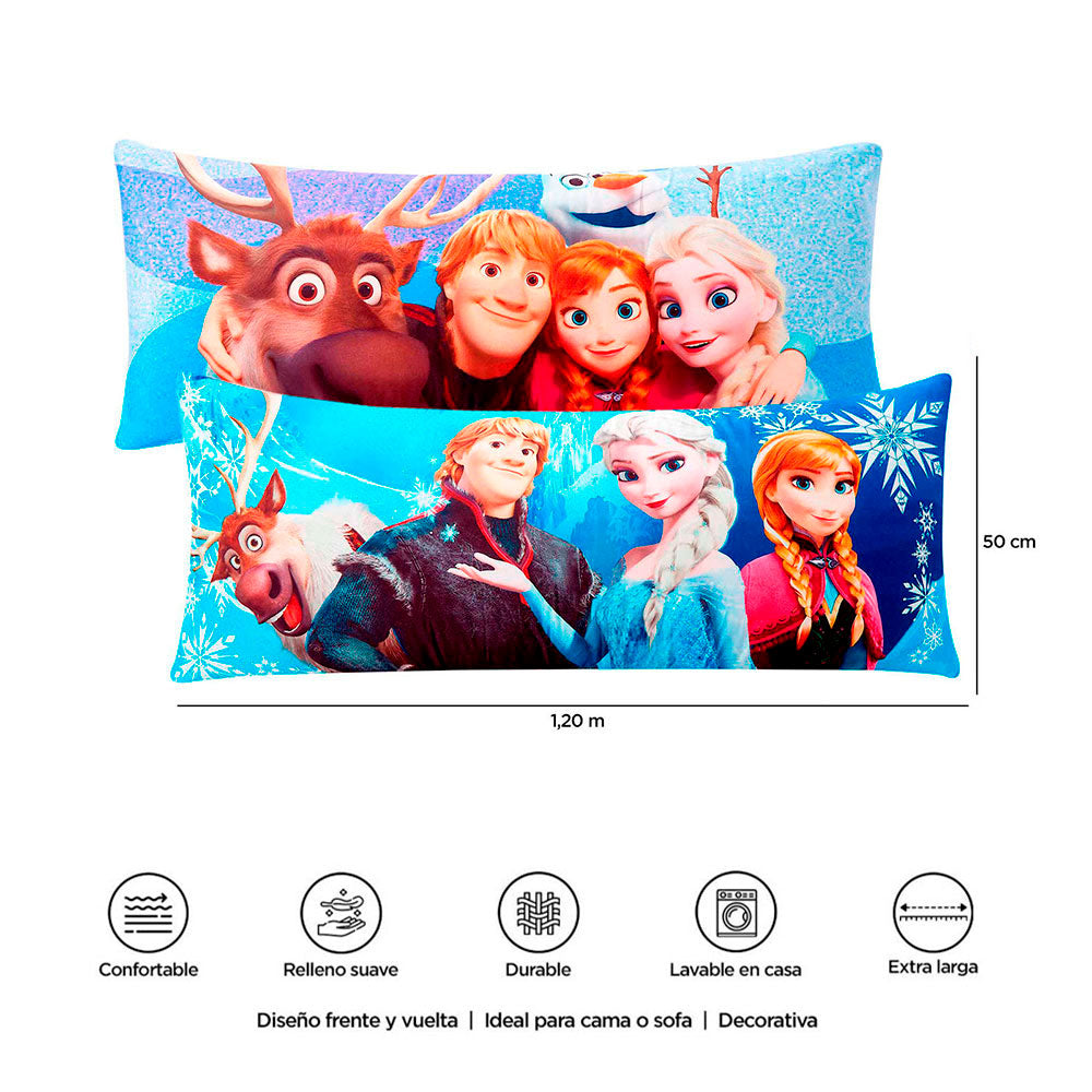 Almohada Súper jumbo 1.20 x .50 mts Frozen