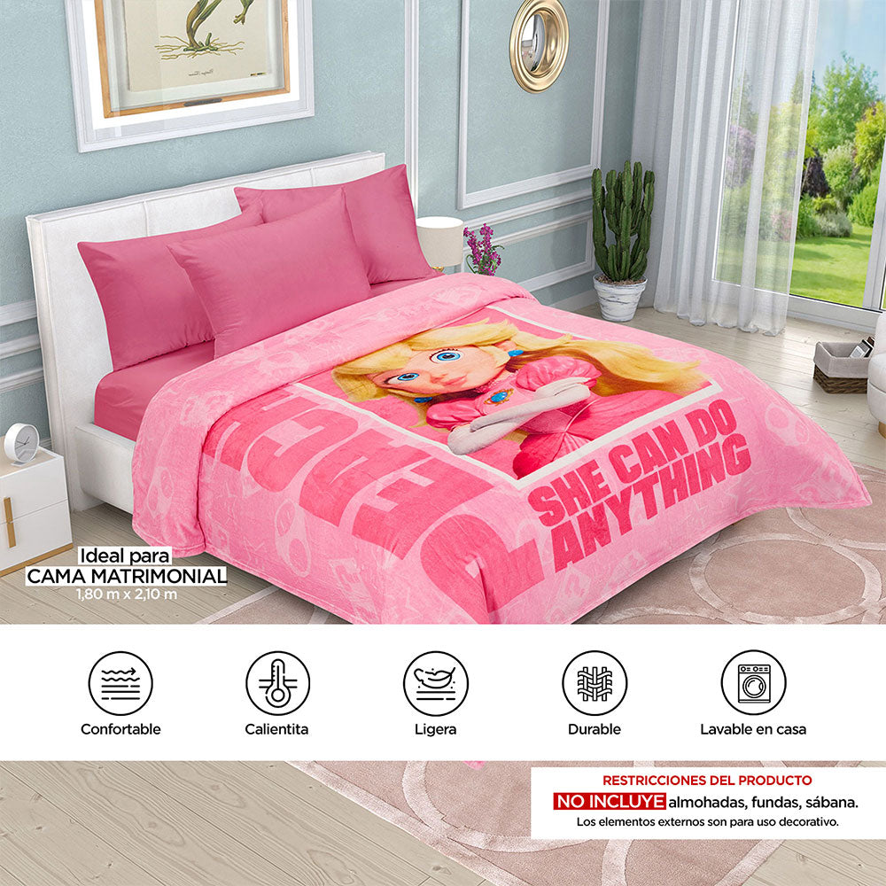 Cobertor Serenity Peach Matrimonial 1.80 x 2.10 mts.