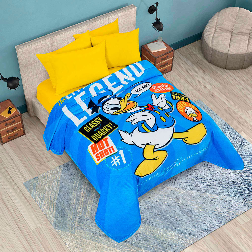 Cobertor Serenity Donald Duck Matrimonial 1.80 x 2.10 mts.