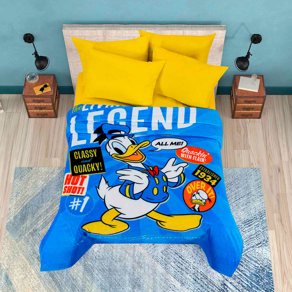 Cobertor Serenity Donald Duck Matrimonial 1.80 x 2.10 mts.