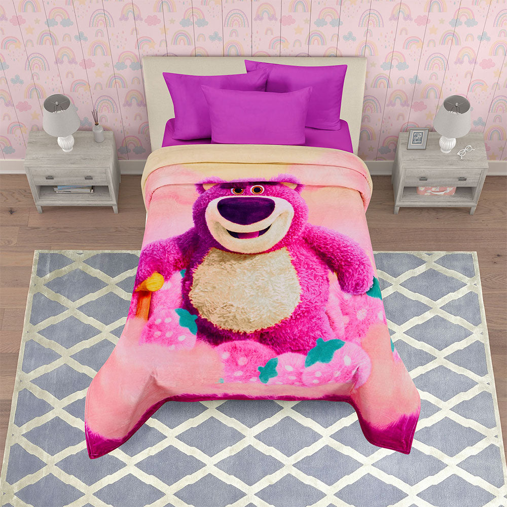 Cobertor Serenity Lotso Toy Story Matrimonial 1.80 x 2.10 mts.